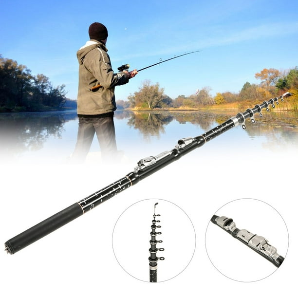 1.8m / 2.1m / 2.4m / 2.7m / 3.0m / 3.6m Portable Telescopic Fishing Rod Carbon Fiber Ultra Light Retractable Fishing Rod Pole Carp Fishing Tackle Acc