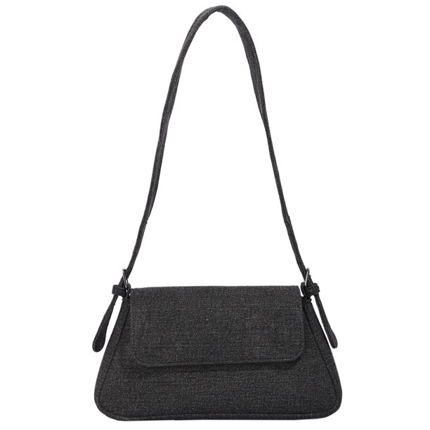 Bolsos de mano para mujer Bolsos de noche de mezclilla informales Bolso de axila femenino de color sólido portátil Tmvgtek Para Estrenar