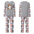 thumbnail image 4 of Halloween Family Pajamas Set Long Sleeve Crew Neck, Soft Matching Halloween Pajamas with Ghost Pumpkin Bow Print, Cute Family Halloween Pajama Set Sleepwear, 4 of 4