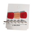 thumbnail image 4 of 2 Pcs/ensemble Épingle à Cheveux Femme Pince à Cheveux Acrylique Perle Perle Pince à Cheveux Fille Fête Vacances Décoration Cheveux Accessoire Tête, Rouge, 4 of 7