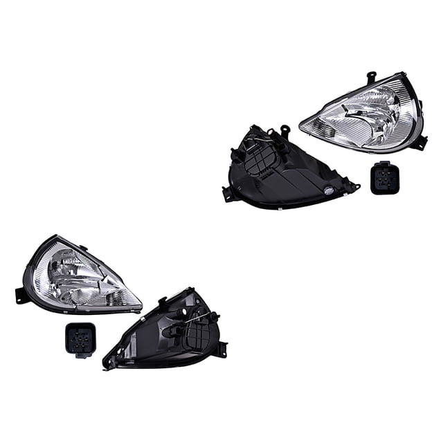 Par de Faros DEPO Ka 2001 A 2008 C/Cto blanco