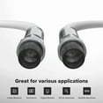 thumbnail image 2 of FLINT - White, Booted Rg6 Coaxial Cable, All Weather Proof Coax, 2 Feet (0.6 Meter), 2 of 6