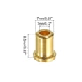 thumbnail image 2 of Unique Bargains Guitar String Ferrules Through Body 1/8' Gold Tone for Electric Guitar 6 Pack, 2 of 5