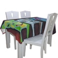 thumbnail image 2 of EREHome Watercolor Colorful Dog Tablecloth 52x70 inches, 2 of 4