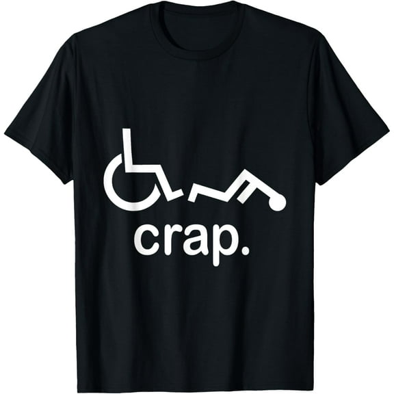 Handicap Wheelchair Funny Fall T-Shirt men and women can wear, black, white, gifts