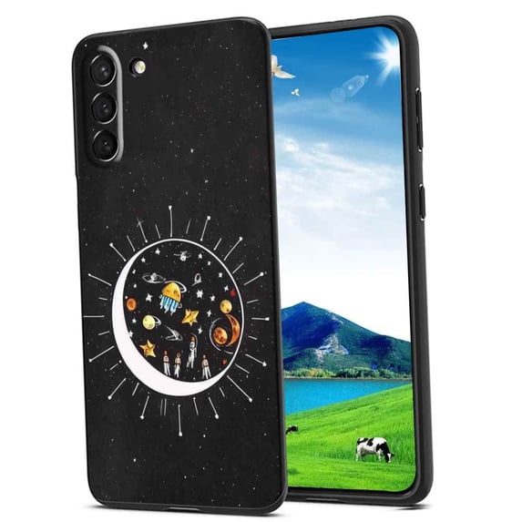 Compatible with Samsung Galaxy S23+ Plus Phone Case, moon-space8 Case Silicone Protective for Teen Girl Boy Case for Samsung Galaxy S23+ Plus