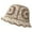 Beige, variant on Women's Color Blocked Knitted Hollow Breathable Daily Fisherman's Hat (3) Bucket Hat Skater