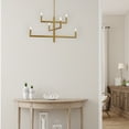 thumbnail image 2 of Dainolite Nor-326C Nora 6 Light 32" Wide Chandelier - Brass, 2 of 5
