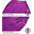 thumbnail image 4 of Jumpingount Pantalones de senderismo para mujer, pantalones finos de secado rápido de verano, pantalones de chándal elásticos a prueba de Prendas para la parte inferior del cuerpo Púrpura L, 4 of 6
