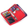 thumbnail image 2 of Dteck Case For Samsung Galaxy Note 20 (6.7 inches), Magnetic PU Leather Wallet Strap Case Flip with 9 ID&Credit Card Slots Pocket Stand Protective Phone Cover ,Red, 2 of 5