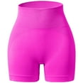 thumbnail image 4 of Women's High Waisted Fitness Shorts - 4-Way Stretch Non-See-Through Yoga Running Shorts - S-L, 4 of 4