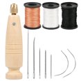 thumbnail image 1 of HLONK Leather Sewing Thread Kit 3-Spool 80 Yards Nylon Waxed Thread and Needle Set Heavy Duty Upholstery Thread, 1 of 10