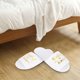thumbnail image 5 of 5 pares de pantuflas desechables con estampado de letras para hotel, bodas, fiestas, accesorios de fotografía y dama de honor., 5 of 12