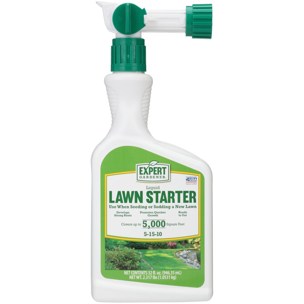 Expert Gardener Liquid Lawn Starter 51510 Hoseend Spray Bottle; 32