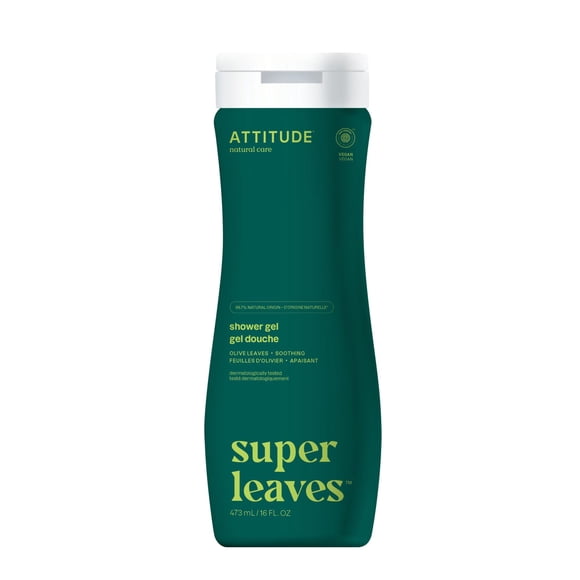 Gel de baño ATTITUDE Olive Leaves 473 ml EWG Verified Vegan