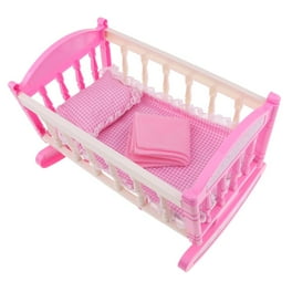Bedroom Accessory Baby Doll Crib Rocking Bed for 20cm Baby Doll Mini Walmart