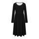 thumbnail image 5 of TaTaai Long Sleeve Round Neck Pocket Dress, Women's Fashion Casual Printed Dress, Breathable Soft Design, Ideal for Fall Winter Daily Club Home Wear Gift, 5 of 5