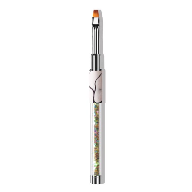 Hermosa pluma de delineador de uñas con mango de brillo Gel UV Pluma de uñas Pincel de uñas de ac CACAGOO Pluma de uñas