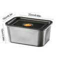 thumbnail image 4 of Kdkad Bento Box, Stainless Steel Food Keeper - Single Space Airtight Container for Bulk Storage, No-Divider Kitchen Organizer, Safe & Leakproof​​, 4 of 7