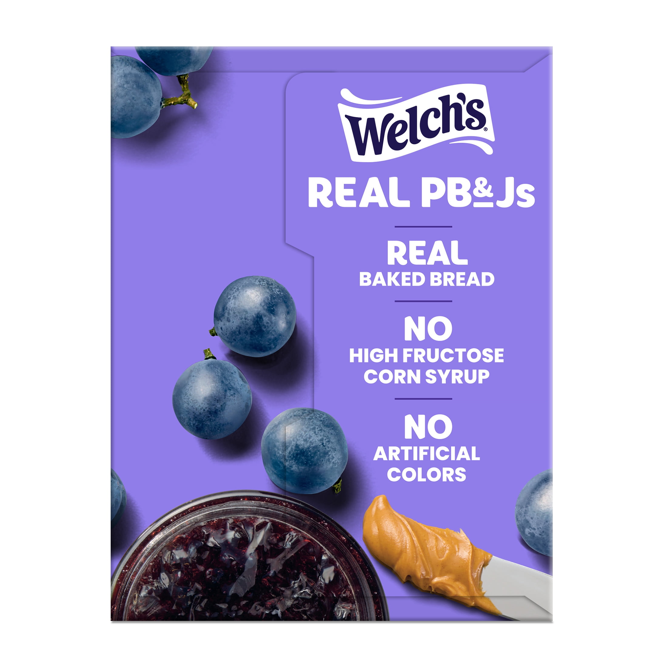 Welch's Real PB&Js 6pk / 3.1oz Concord Grape Jelly & Peanut Butter Sandwich