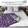 thumbnail image 4 of 80th Birthday Gifts for Women Blanket 60"x50", Happy 80th Birthday Decorations for Women Throw Blanket, 1943 Birthday Gifts for 80 Year Old Woman Blankets Throws, 80th Birthday Gifts Ideas, 4 of 6