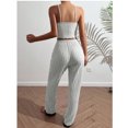 thumbnail image 3 of Women's home wear striped bandeau set, 3 of 7