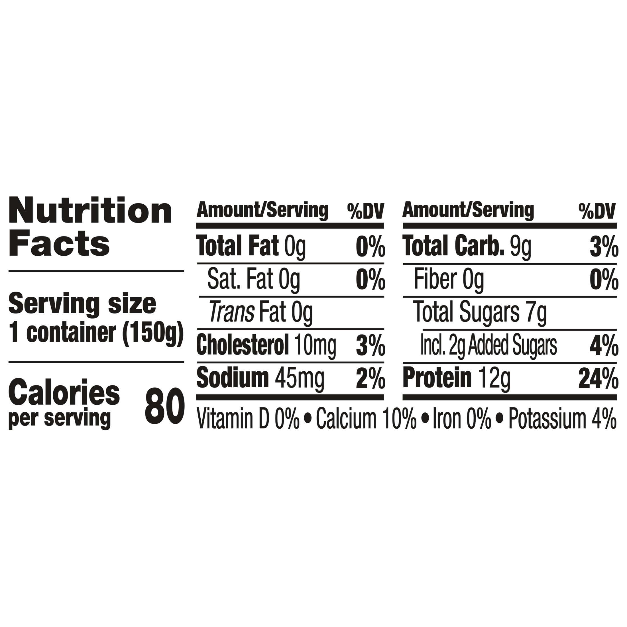 Light + Fit Tiramisu Greek Fat Free Yogurt Cup, 5.3 oz