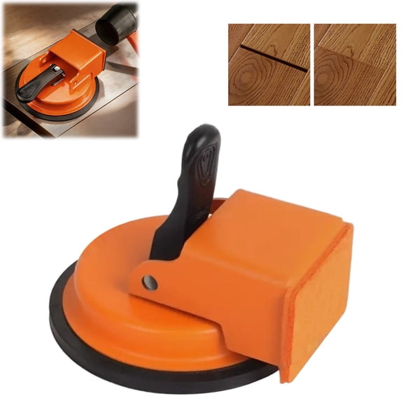 Cyenie Floor Fixer Tool Laminate Floor Fixing Tool with Enhanced Suction Cup Compact and Efficient for Vinyl Wood Floors Tile Baseboard and Paver Repairs, 13*11 Orange