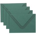 thumbnail image 2 of 4Pcs Dark Green Hollow Envelopes Bridal Showers Invitations Elegant Design Sending Invitations, 2 of 2