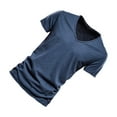 thumbnail image 2 of Minnieouse Ropa africana cultural para entusiastas de la moda masculina Hombres africanos Traje tradicional Ropa africana para hombres Camisetas Azul marino,1 XXL, 2 of 6