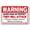 Warning Sign 3, variant on Beware of Dog No Trespassing Sign, 8"x12" Vintage Metal Wall Decor, Pet & Property Protection Decor for Home Farm Bar