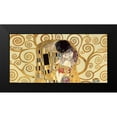thumbnail image 2 of Gustav, Klimt 18x11 Black Modern Framed Museum Art Print Titled - The Kiss (detail), 2 of 5
