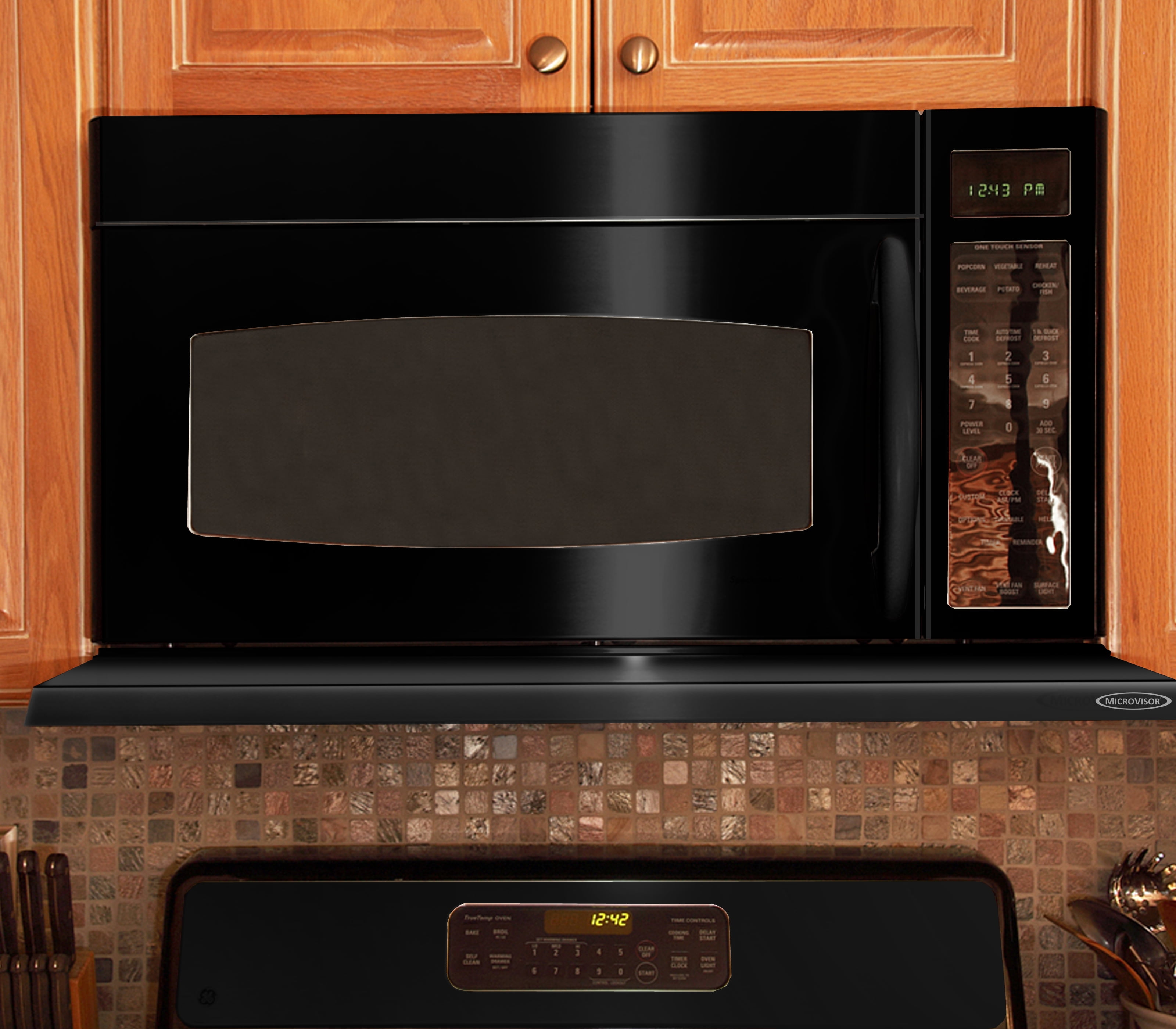 microwave range hood extender