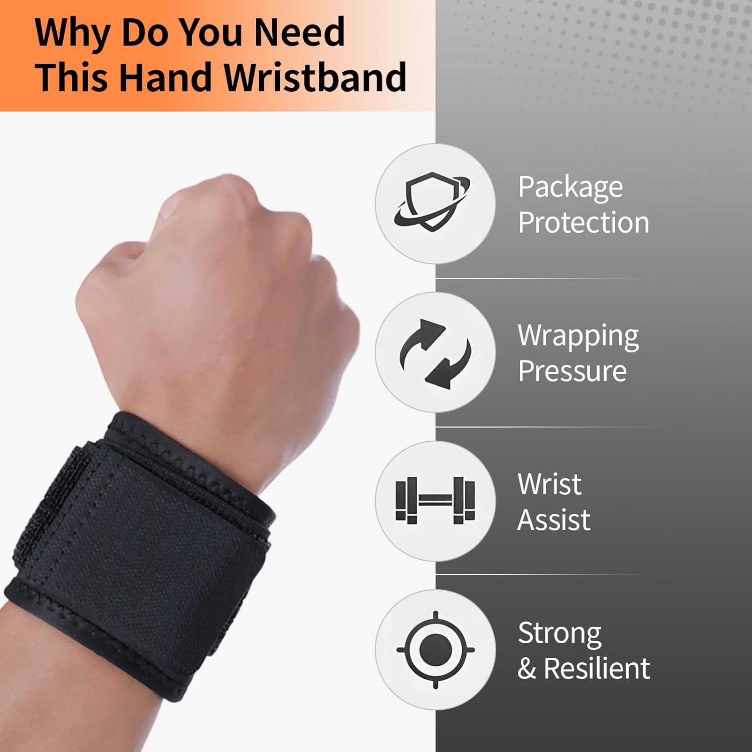 Black Elbow Brace for Tennis- Adjustable Arm Strap Support for Men and Women - Provides Effective Compression and Support for Tennis Elbow and Golfer's Elbow, Great Support for Forearm, 1PK