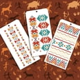 thumbnail image 4 of 12 Pcs Decorative Painting Templates 12 Styles Aztec Themed Painting Stencils Reusable Border Stencil for DIY Painting on Tile Wall Floor Scrapbooking Decor Drawing Tracing, 4 of 9