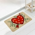 thumbnail image 5 of Valentine's Day Doormat Non-Slip Welcome Mat 15.74x23.62 Inch, Heart Pattern Outdoor/Indoor Entry Rug for Front Door, Porch, Kitchen | Holiday Themed Floor Mat with Recycled Rubber Backing, 5 of 7