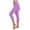 Purple, variant on TAGOLD Womens Summer Capris Skort Elastic Waist Yoga Sports Workout Pants