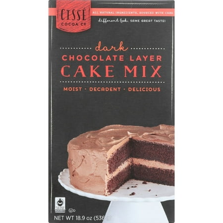 Cisse Layer Cake Mix, Dark Chocolate, 18.9 Oz