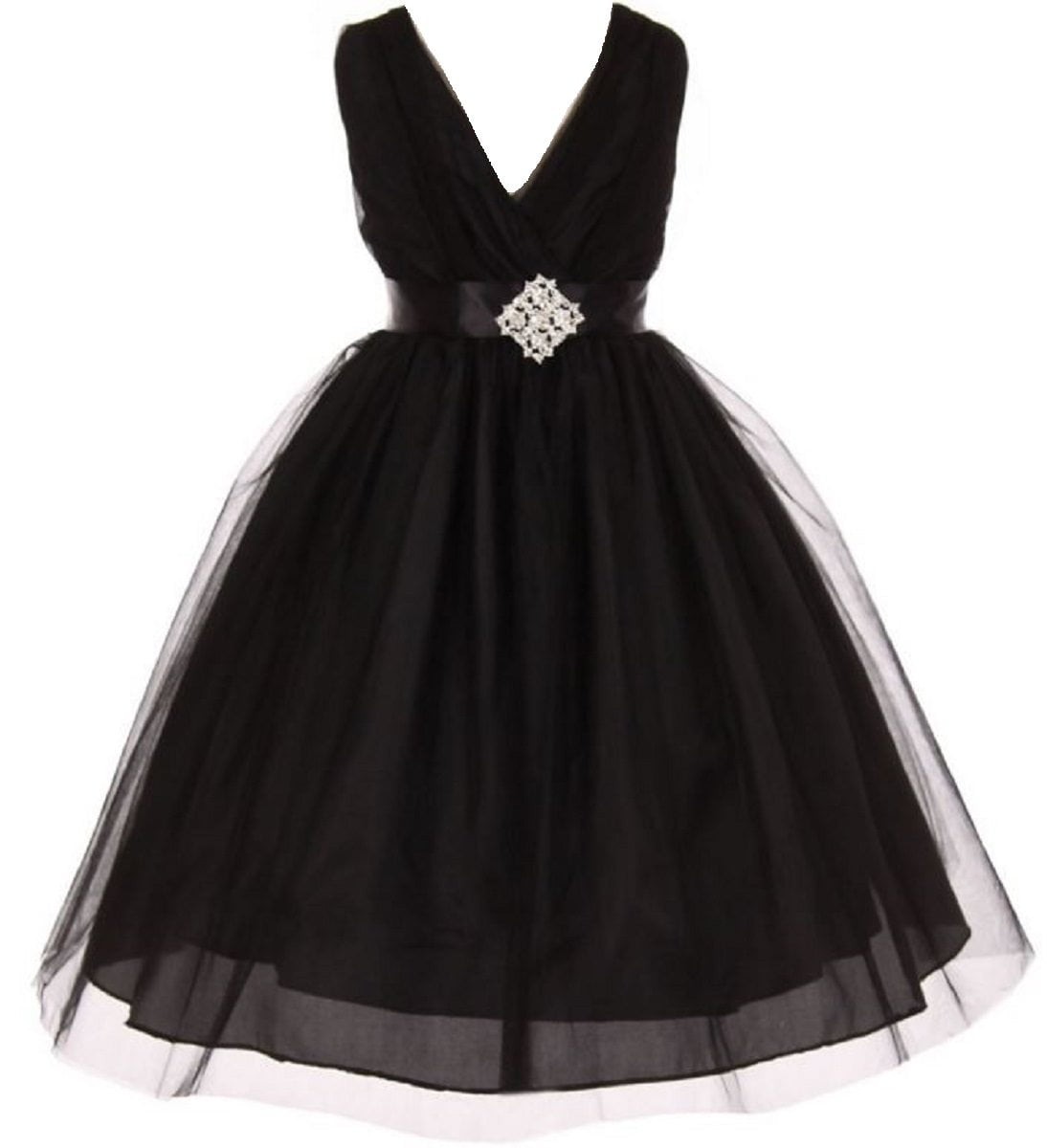 girls black tulle dress