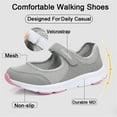 thumbnail image 2 of Women's Mary Jane Sneakers Lightweight Comfortable Lady Flats Walking Loafers Nursing Shoes, 2 of 15