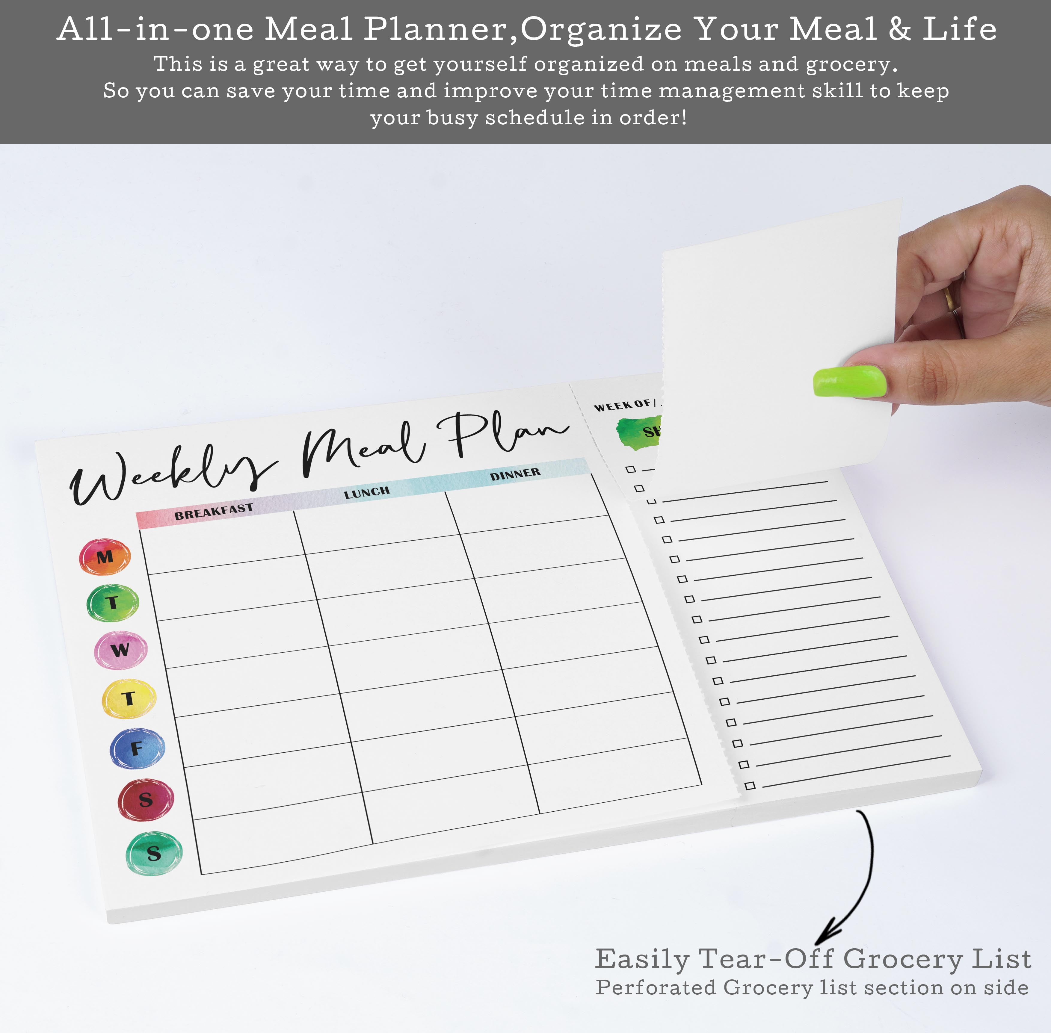LPA Blackout Notepads, Meal Planner