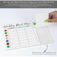 thumbnail image 2 of Inkdotpot 7"x10" Weekly Planners & Appointment Book, with Tear Off Grocery List, White, 54 Pages, 2 of 5