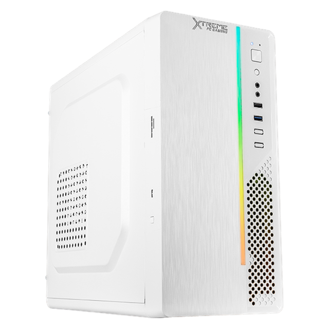 Computadora Escritorio Xtreme PC Gaming Intel Core i3 12100 16GB SSD 1TB WIFI White gaming ligero, oficina, estudio y hogar