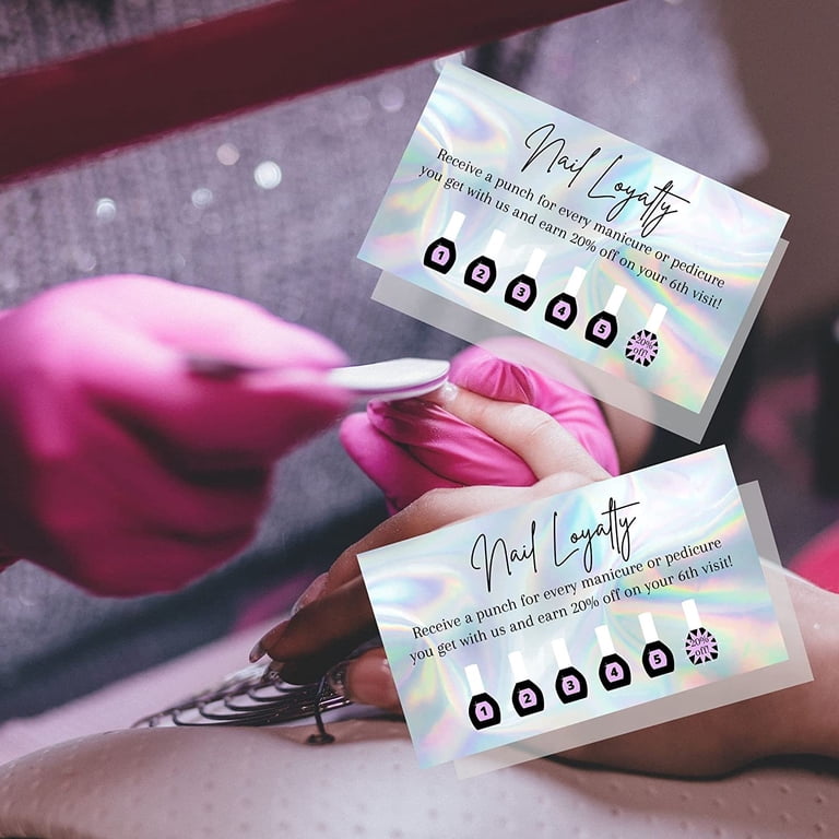Nail Salon Aftercare Instruction Cards For Clients - 50 Pack, 2x3.5" Manicure & Pedicure Care & Removal Tips