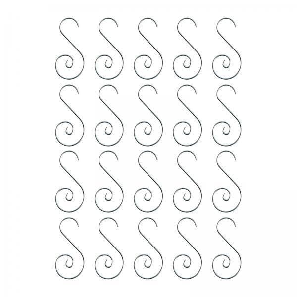 Ganchos para adornos navideños,Ganchos para adornos navideños Colgadores para árboles de Navidad,Colgadores de adornos para fiestas en casa,Ganchos de alambre de metal para adornos
