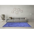 thumbnail image 3 of Ahgly Company Machine Washable Indoor Rectangle Abstract Blue Contemporary Area Rugs, 5' x 8', 3 of 4