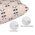 thumbnail image 3 of KLL Cute Panda Pillow Covers Envelope Closure,Super Soft and Cozy Fuzzy Fleece Pillow Case Cover (No pillow core） 16"x24", 3 of 5