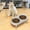 C_Base#18207, variant on Elevated Stainless Steel Double Dog Bowl with Non-Slip Anti-Tip Stand, 2 Food & Water Bowls for Cats, Small Dogs and Senior Pets, Neck Support, Dishwasher