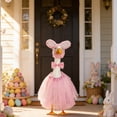 thumbnail image 5 of RoamHome Easter Bunny Porch Goose Outfit, 23 Inch Tutu Dress & Bunny Hat Set for Lawn Goose Statue Holiday Decor for Patio Garden Decoration, 5 of 9