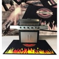 thumbnail image 4 of Pemberly Row Fabric Black Fire Retardant BBQ Mat Flame Design Size 39 x 60, 4 of 4
